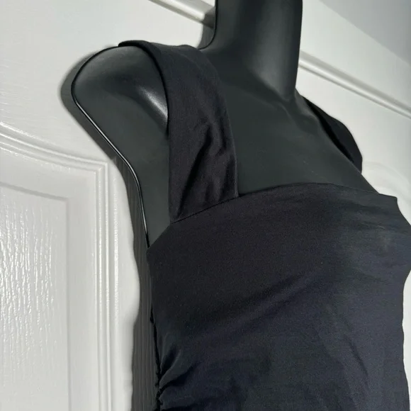 Anthropologie Maeve Black Square Neck Top NWT Size Medium - Picture 3 of 6